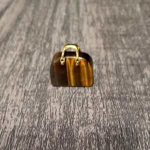 Tiger's eye stone miniture purse